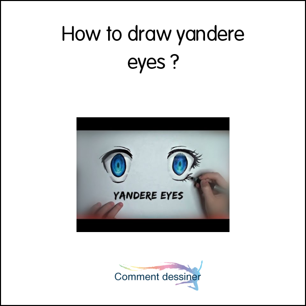 How to draw yandere eyes